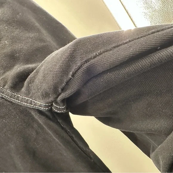 FLAWED Reformation Cowboy High Rise Straight Black Jeans - Picture 7 of 9